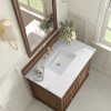 Lorelai 36" Single Vanity Only Pricing in Mid-Century Walnut